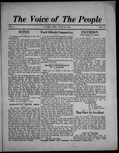Voice of the People, Jun 28, 1926