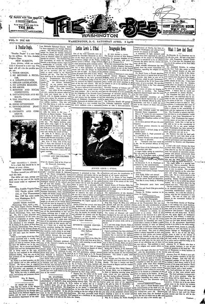 Washington Bee, Apr 8, 1905