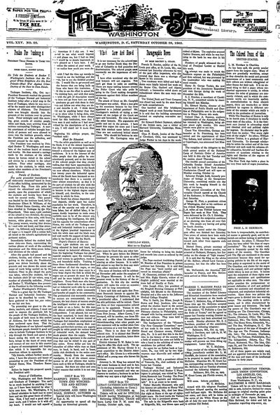 Washington Bee, Oct 28, 1905