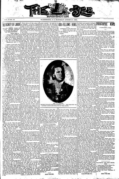 Washington Bee, Aug 17, 1907