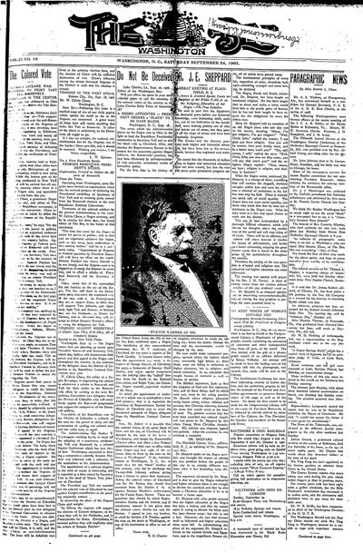 Washington Bee, Sep 28, 1907