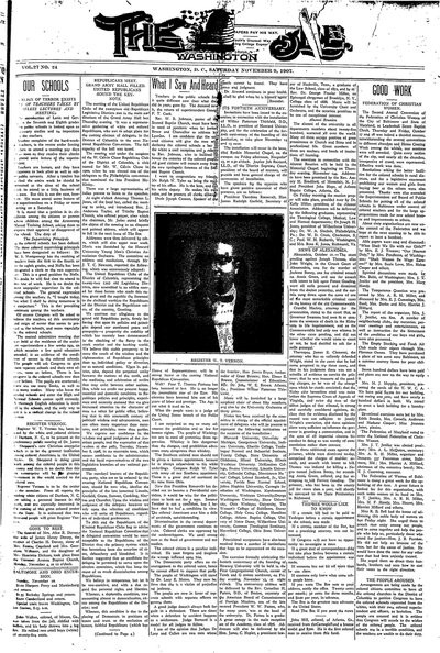 Washington Bee, Nov 9, 1907