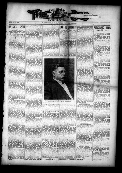 Washington Bee, Jan 25, 1908