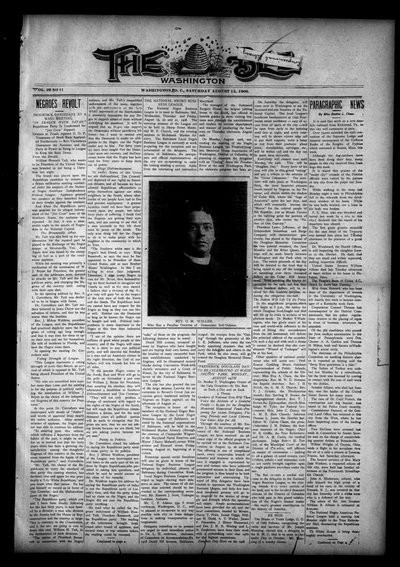 Washington Bee, Aug 15, 1908