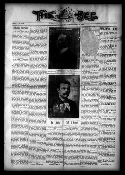 Washington Bee, Jan 30, 1909