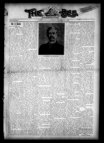 Washington Bee, Sep 18, 1909