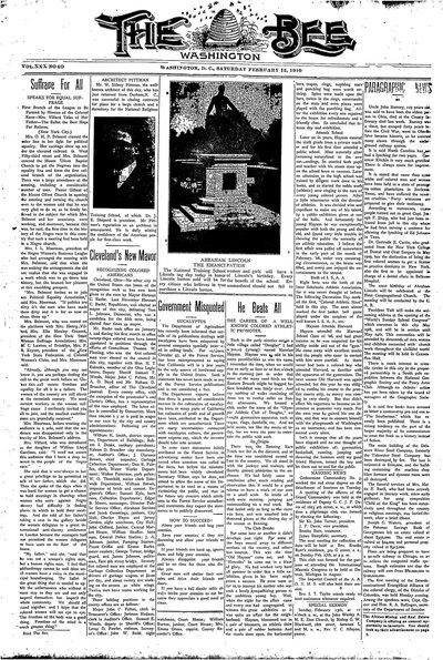 Washington Bee, Feb 12, 1910