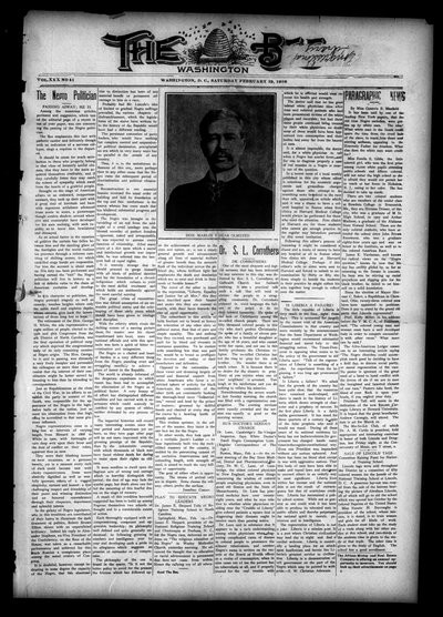 Washington Bee, Feb 19, 1910