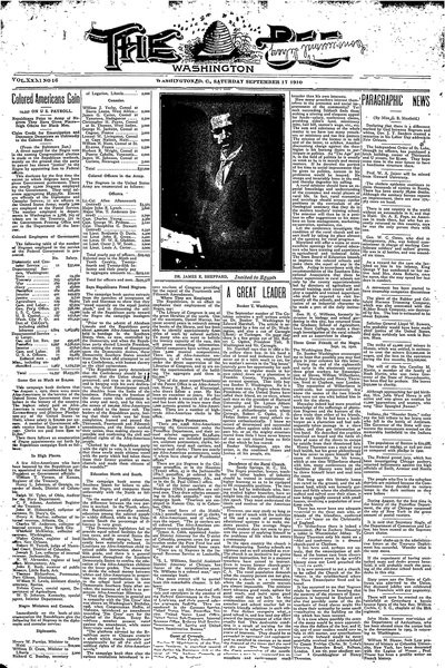 Washington Bee, Sep 17, 1910