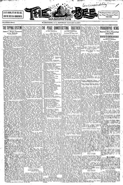 Washington Bee, Jan 13, 1912