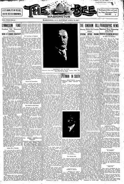 Washington Bee, Apr 13, 1912