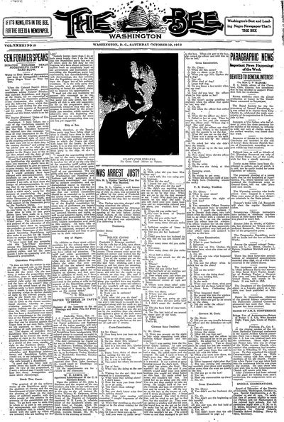 Washington Bee, Oct 19, 1912
