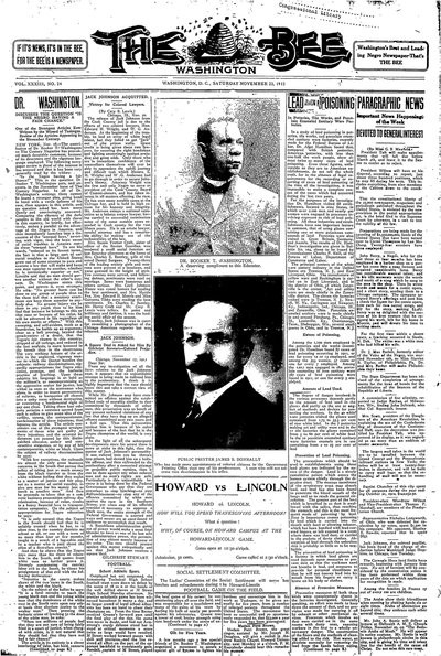 Washington Bee, Nov 23, 1912