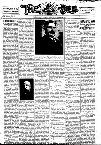 Washington Bee, Jan 11, 1913