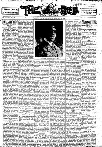 Washington Bee, Jan 18, 1913