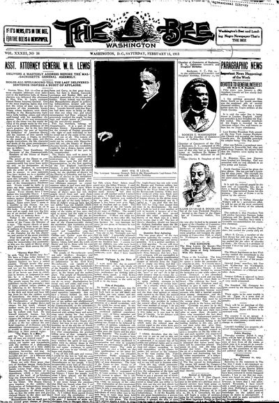 Washington Bee, Feb 15, 1913