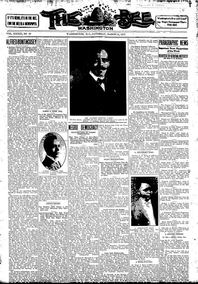 Washington Bee, Mar 15, 1913