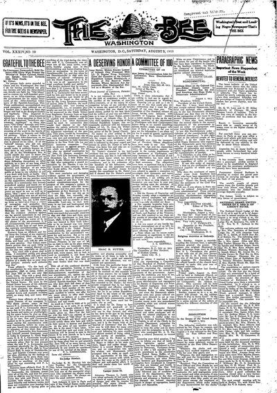 Washington Bee, Aug 9, 1913