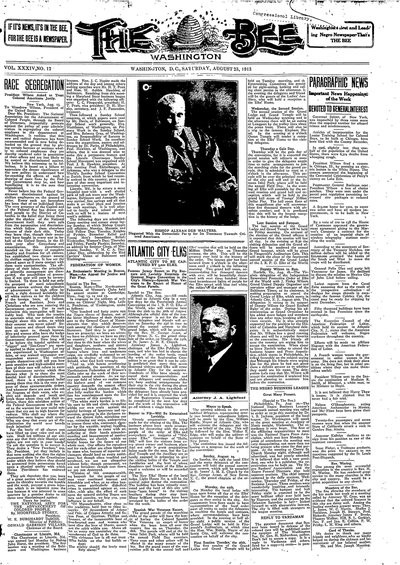 Washington Bee, Aug 23, 1913