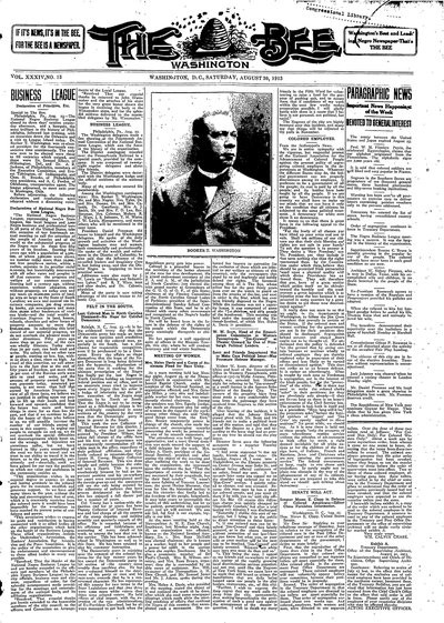 Washington Bee, Aug 30, 1913