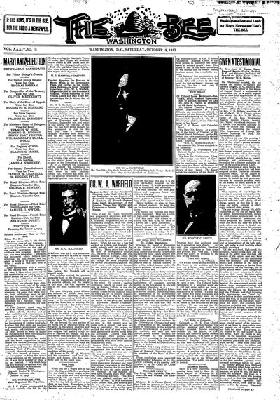 Washington Bee, Oct 18, 1913