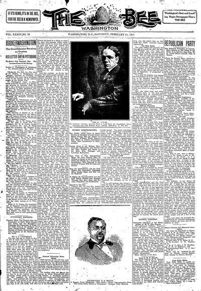 Washington Bee, Feb 21, 1914