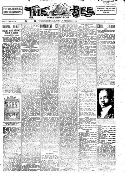 Washington Bee, Oct 31, 1914