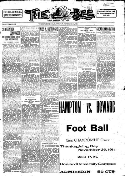 Washington Bee, Nov 21, 1914