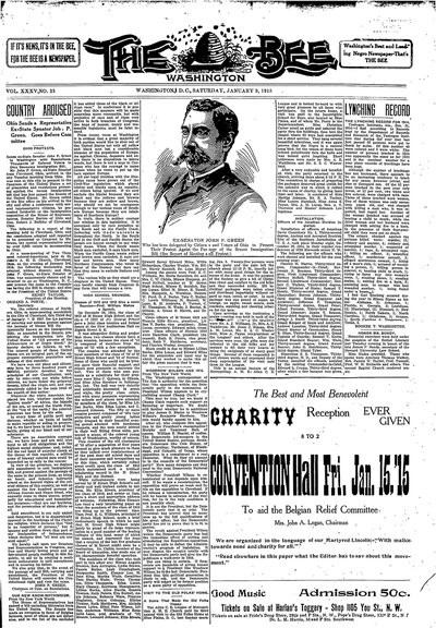 Washington Bee, Jan 9, 1915