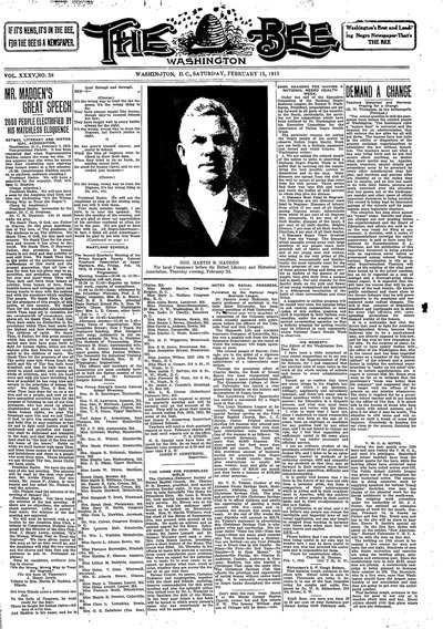 Washington Bee, Feb 13, 1915