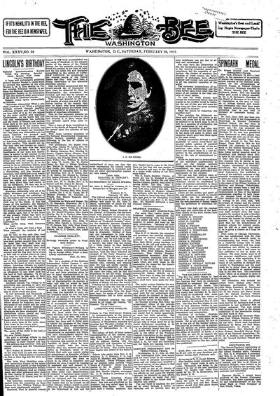 Washington Bee, Feb 20, 1915