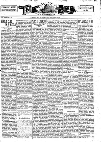 Washington Bee, Apr 17, 1915