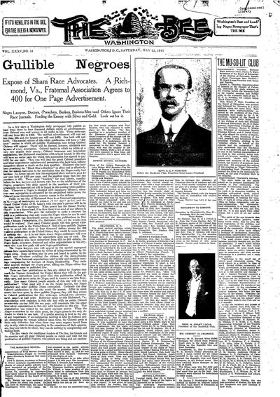 Washington Bee, May 22, 1915