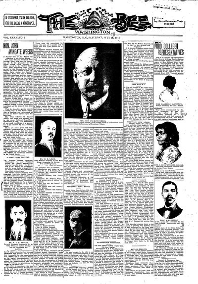 Washington Bee, Jul 31, 1915
