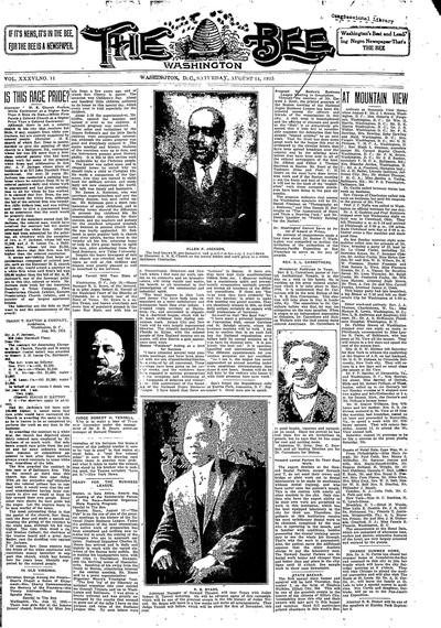 Washington Bee, Aug 14, 1915