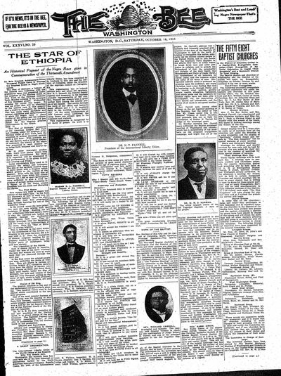 Washington Bee, Oct 16, 1915