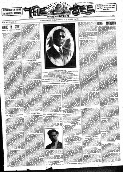 Washington Bee, Oct 30, 1915