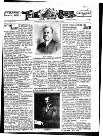 Washington Bee, Dec 18, 1915