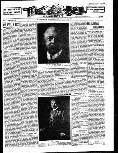 Washington Bee, Jan 15, 1916