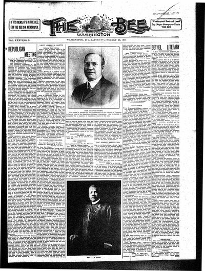 Washington Bee, Jan 22, 1916