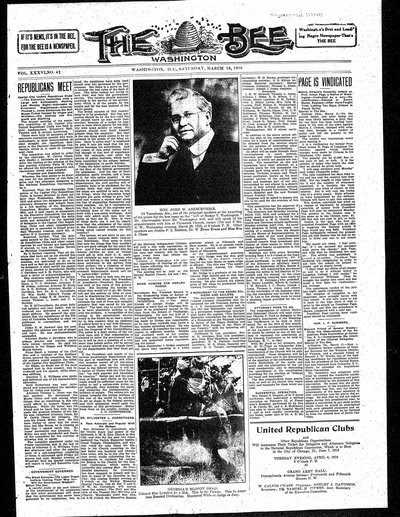 Washington Bee, Mar 18, 1916