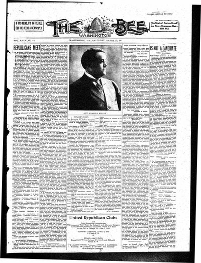 Washington Bee, Mar 25, 1916