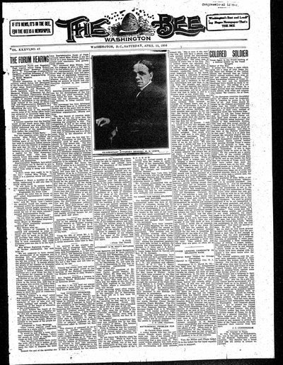 Washington Bee, Apr 15, 1916