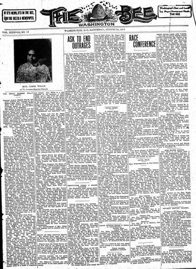 Washington Bee, Aug 25, 1917