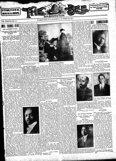 Washington Bee, Oct 20, 1917