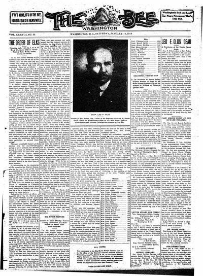 Washington Bee, Jan 12, 1918