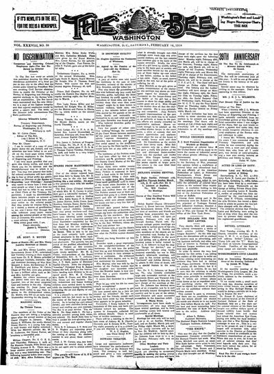 Washington Bee, Feb 16, 1918