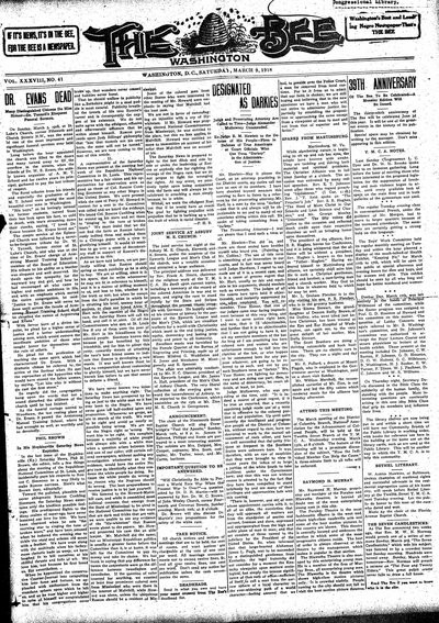 Washington Bee, Mar 9, 1918
