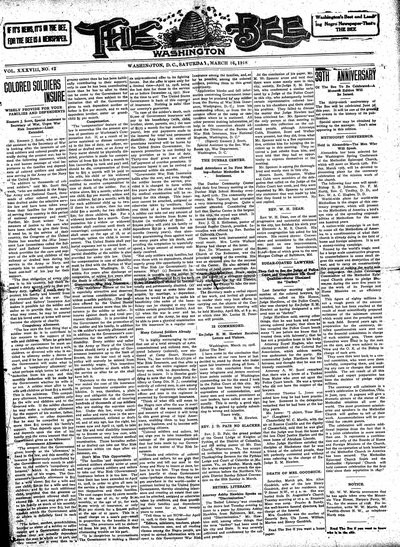 Washington Bee, Mar 16, 1918