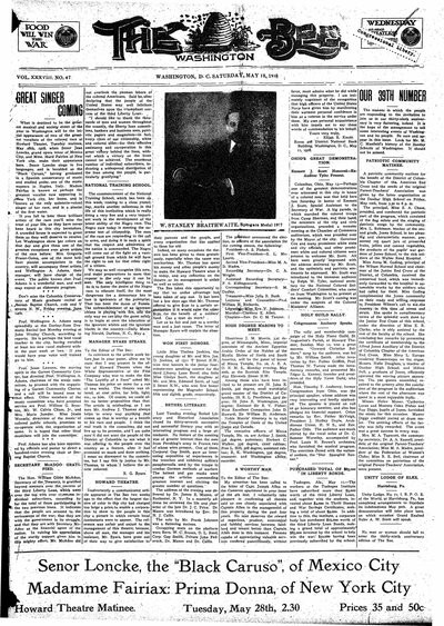 Washington Bee, May 18, 1918